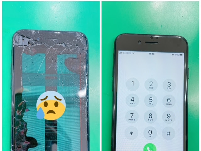 🔧📱iPhoneSE2(アイフォン第2世代)画面割れ・液晶漏れ・液晶割れ修理📱🔧