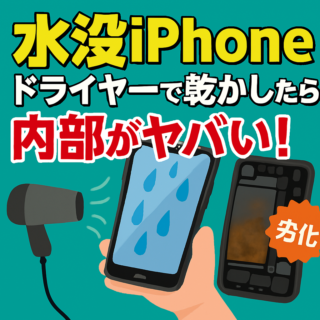 【第93回】ドライヤーで乾かした結果…内部が変色したiPhone