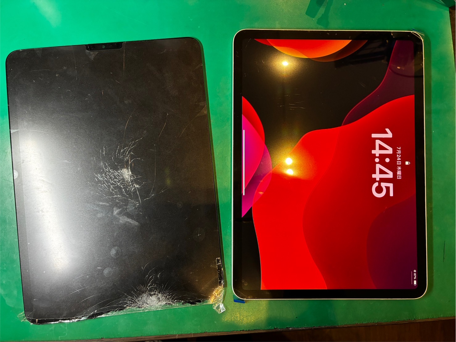 画面がバキバキになってしまった… iPadPro11 画面交換修理【スマホ修理工房ミーツ国分寺店】