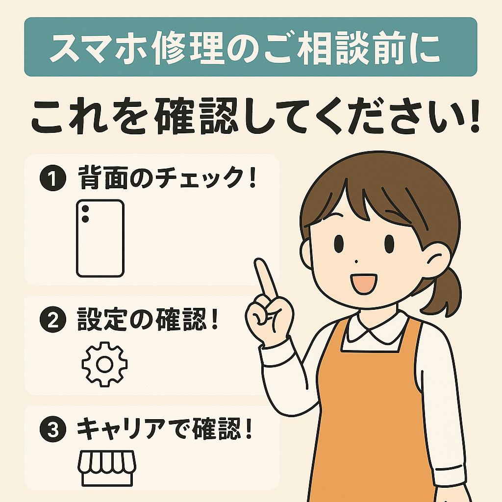【第94回】スマホ修理のご相談前に“これ”を確認していただけると助かります！