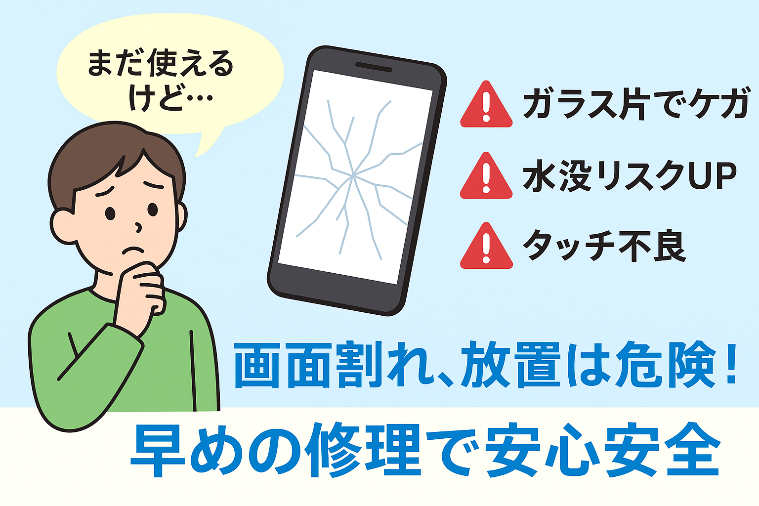 【第8回】スマホの画面割れを放置するリスクとは？【戸塚モディ店】