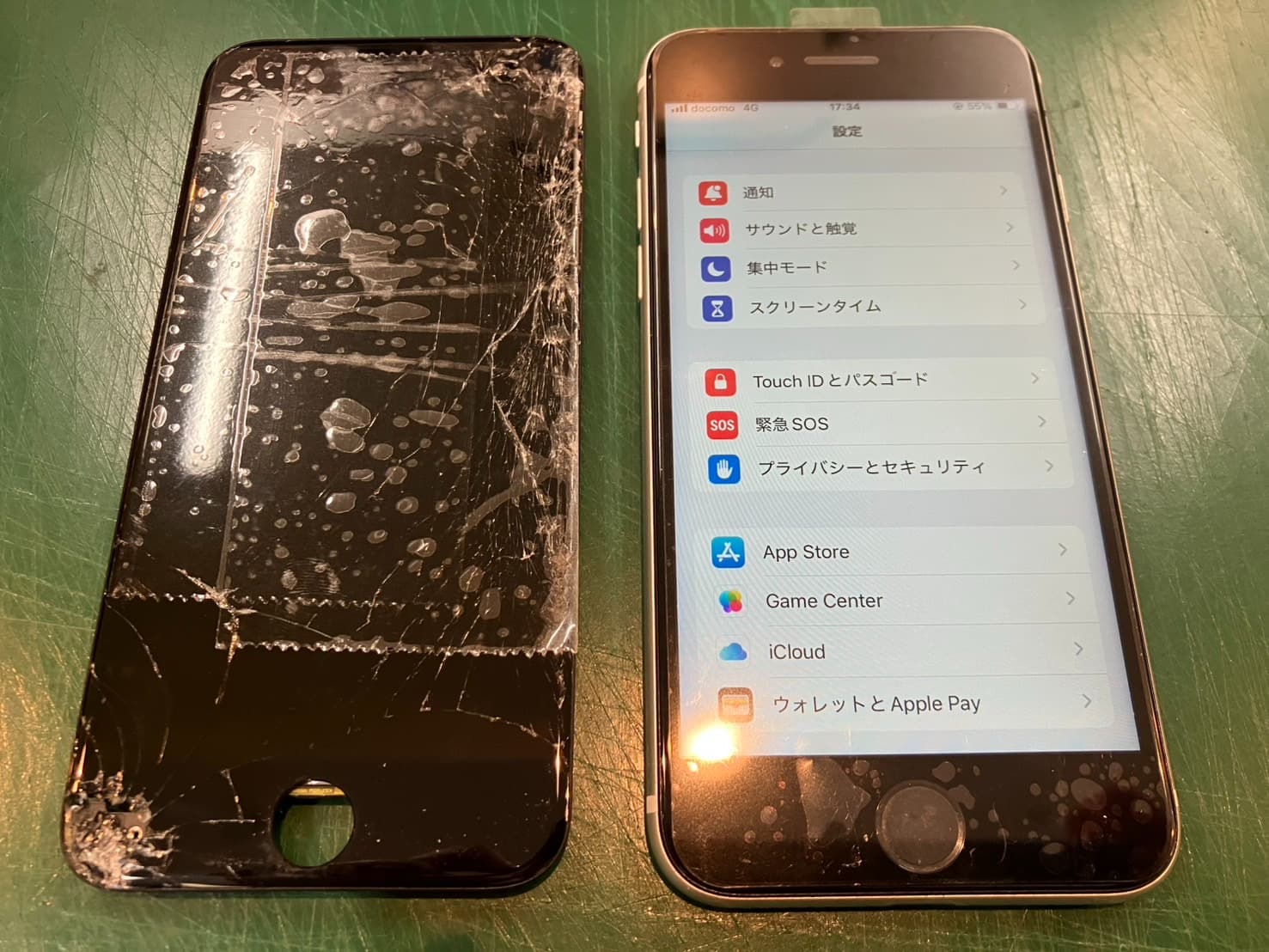 iPhoneSE2の画面が割れてしまった。。。【画面交換対応いたしました】 -スマホ修理工房浦和パルコ店-