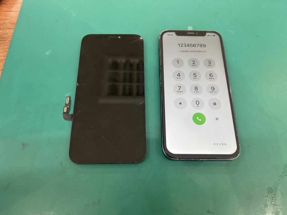 【iPhone 12】画面を落として液晶に線が、、、