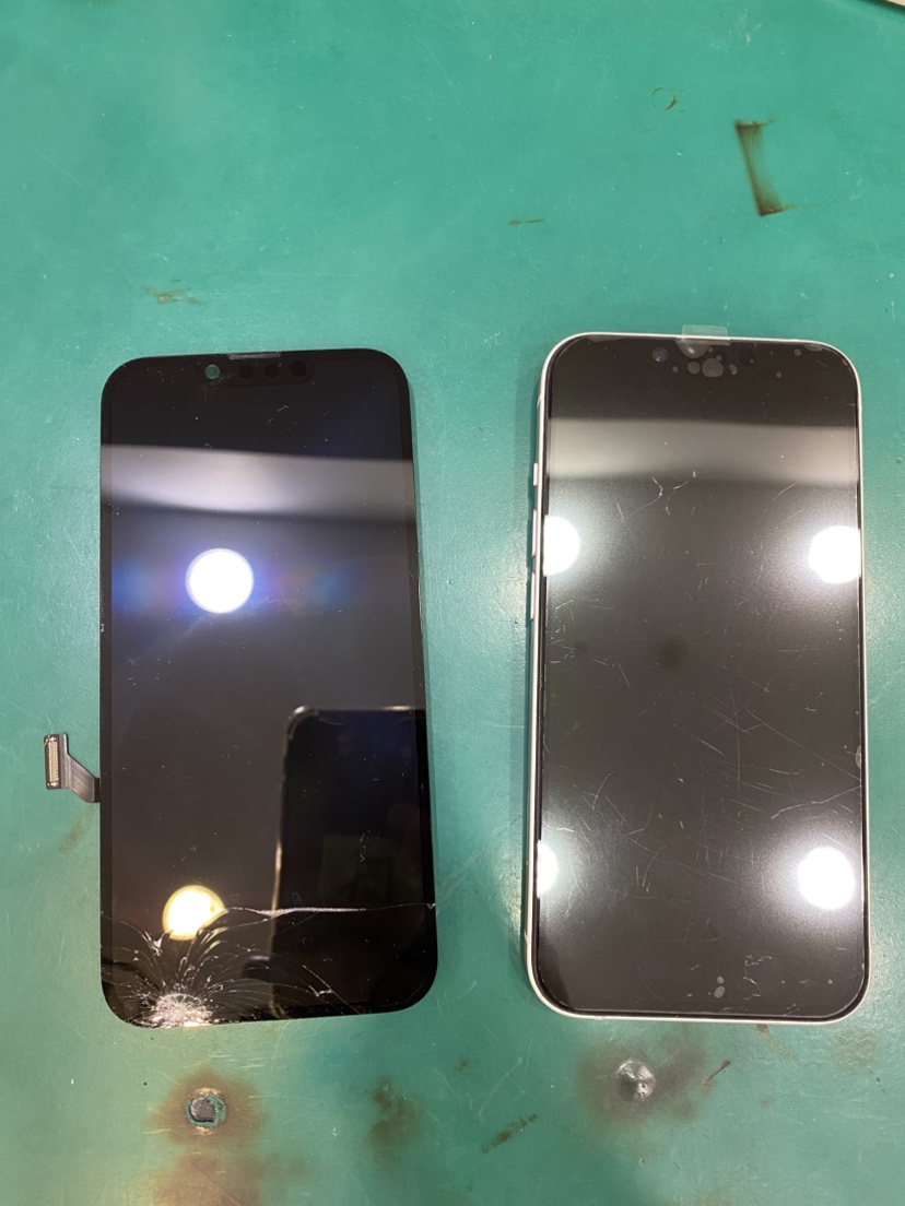 iPhone14の画面交換修理を行いました！！