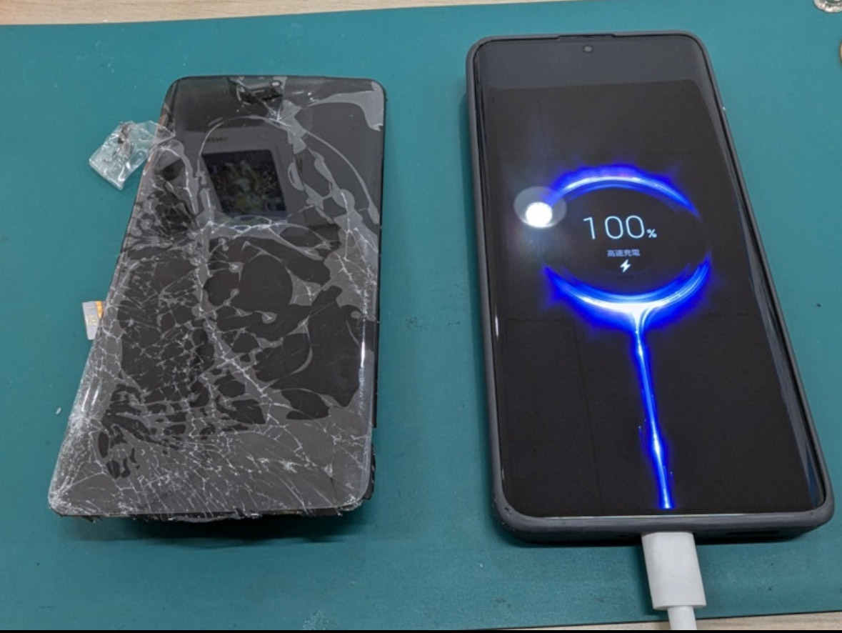 【Redmi Note13Pro+（レドミノートサーティンプロプラス）】液晶パネルのひび割れ・表示不良も修理対応いたします！