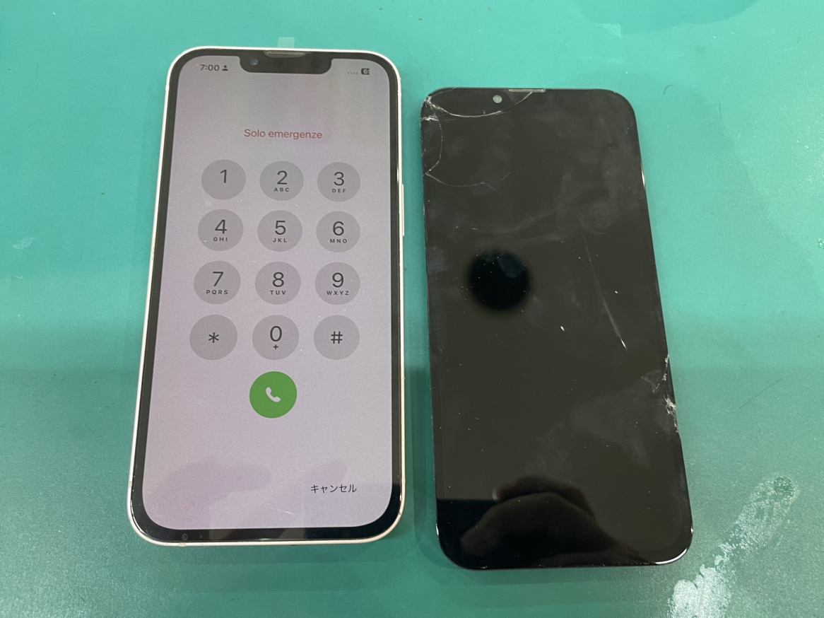 iPhone13 の画面修理は即日対応可能です！
