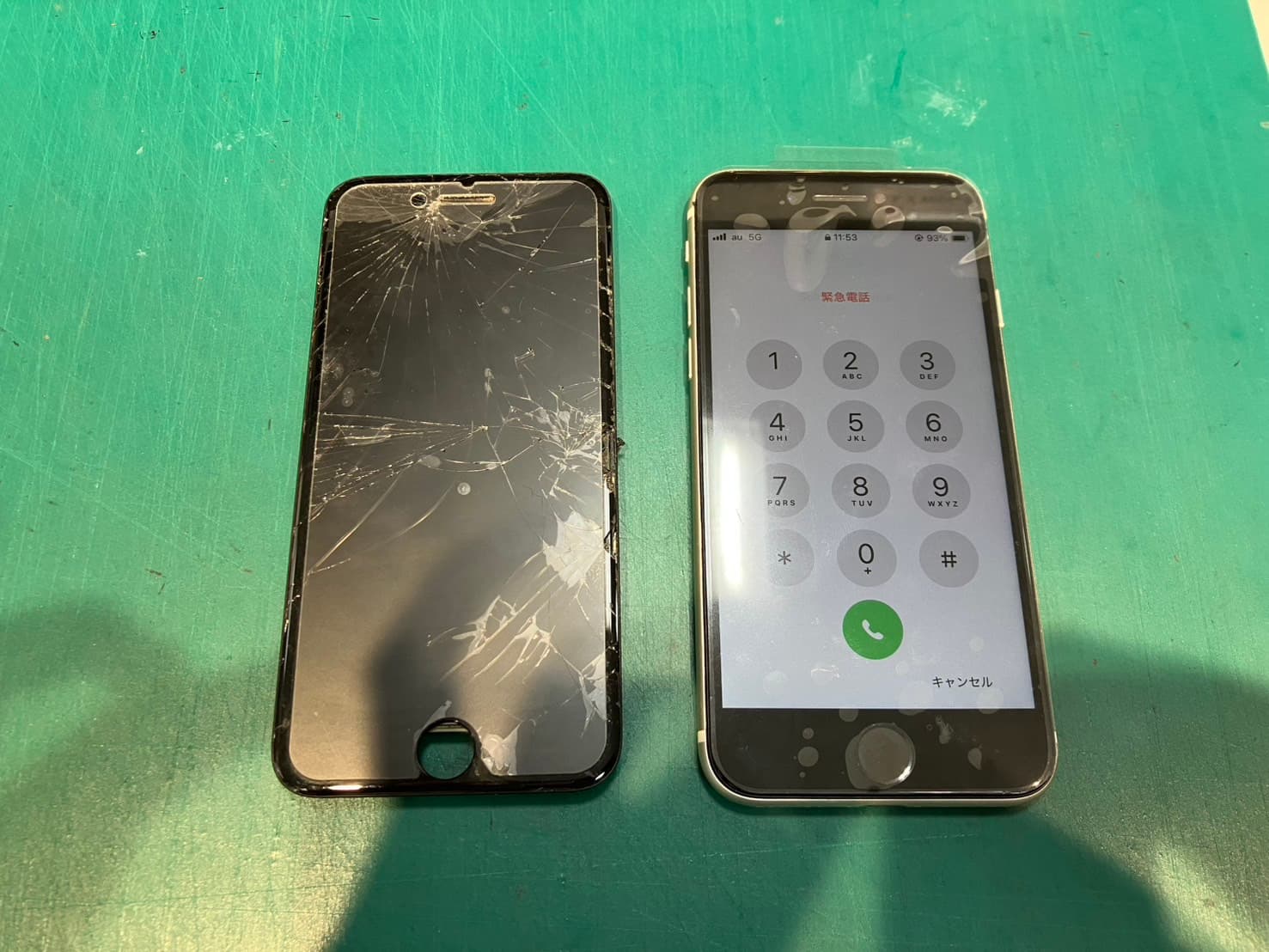 iPhoneSE3の割れてしまった画面交換修理をいたしました　-スマホ修理工房浦和パルコ店-