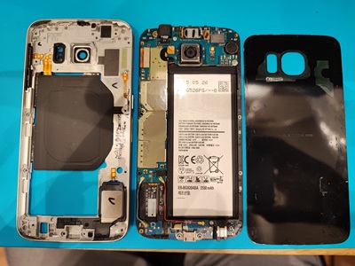 Galaxy S6 のバッテリー交換を行いました!【スマホ修理工房 熊本ゆめタウン光の森店】