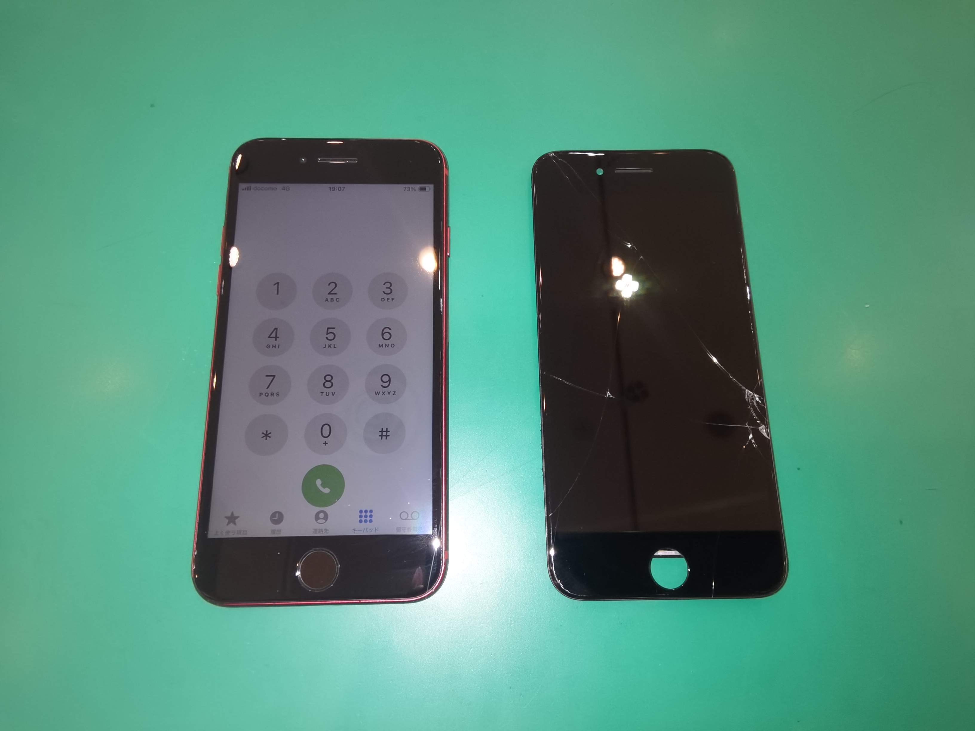 🔧📱iPhoneSE2(アイフォンSE第2世代)画面割れ・液晶漏れ・液晶割れ修理📱🔧