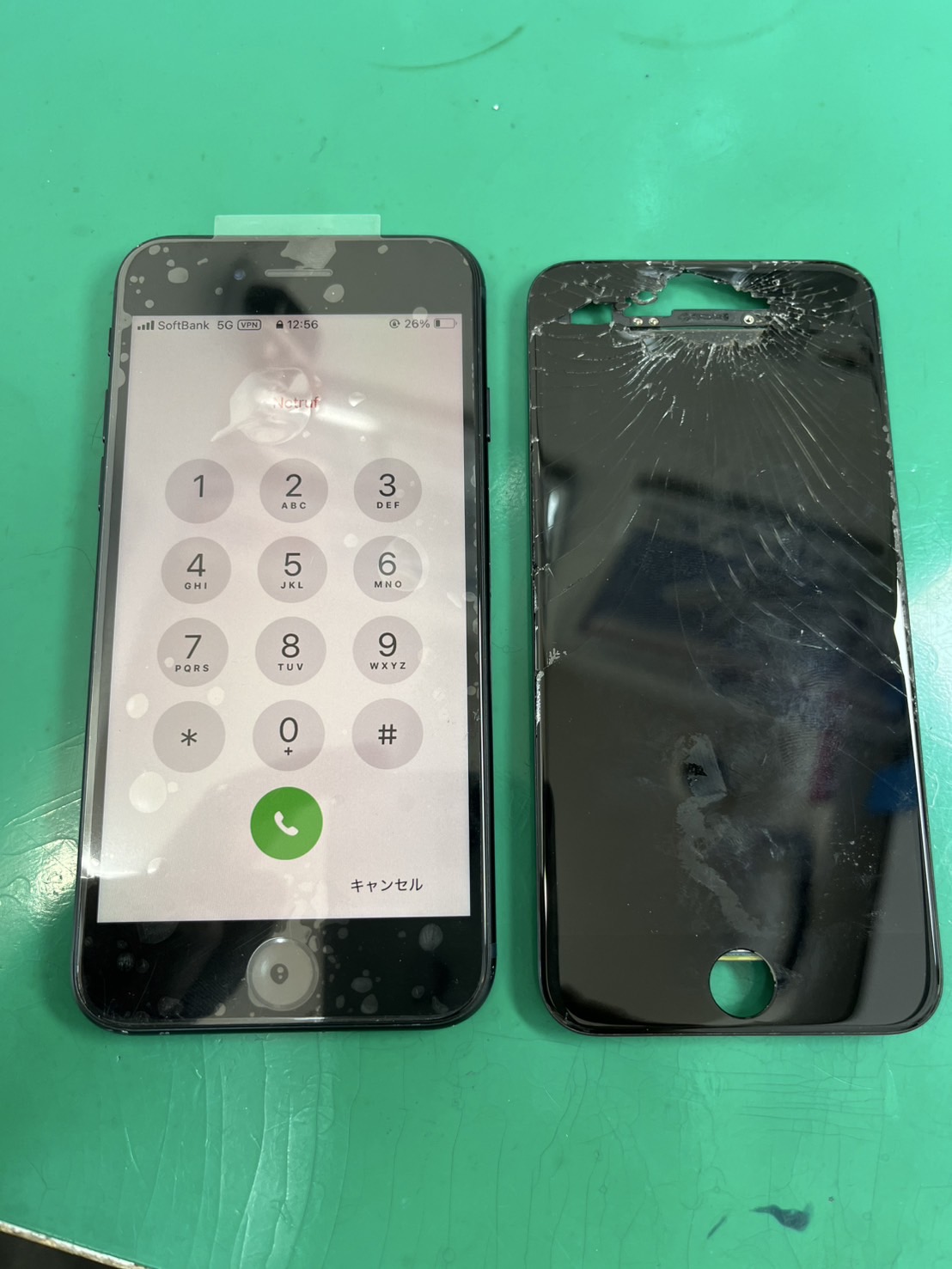 iPhoneSE 第三世代(アイフォン)画面割れにつき画面交換【スマホ修理工房大井町店】