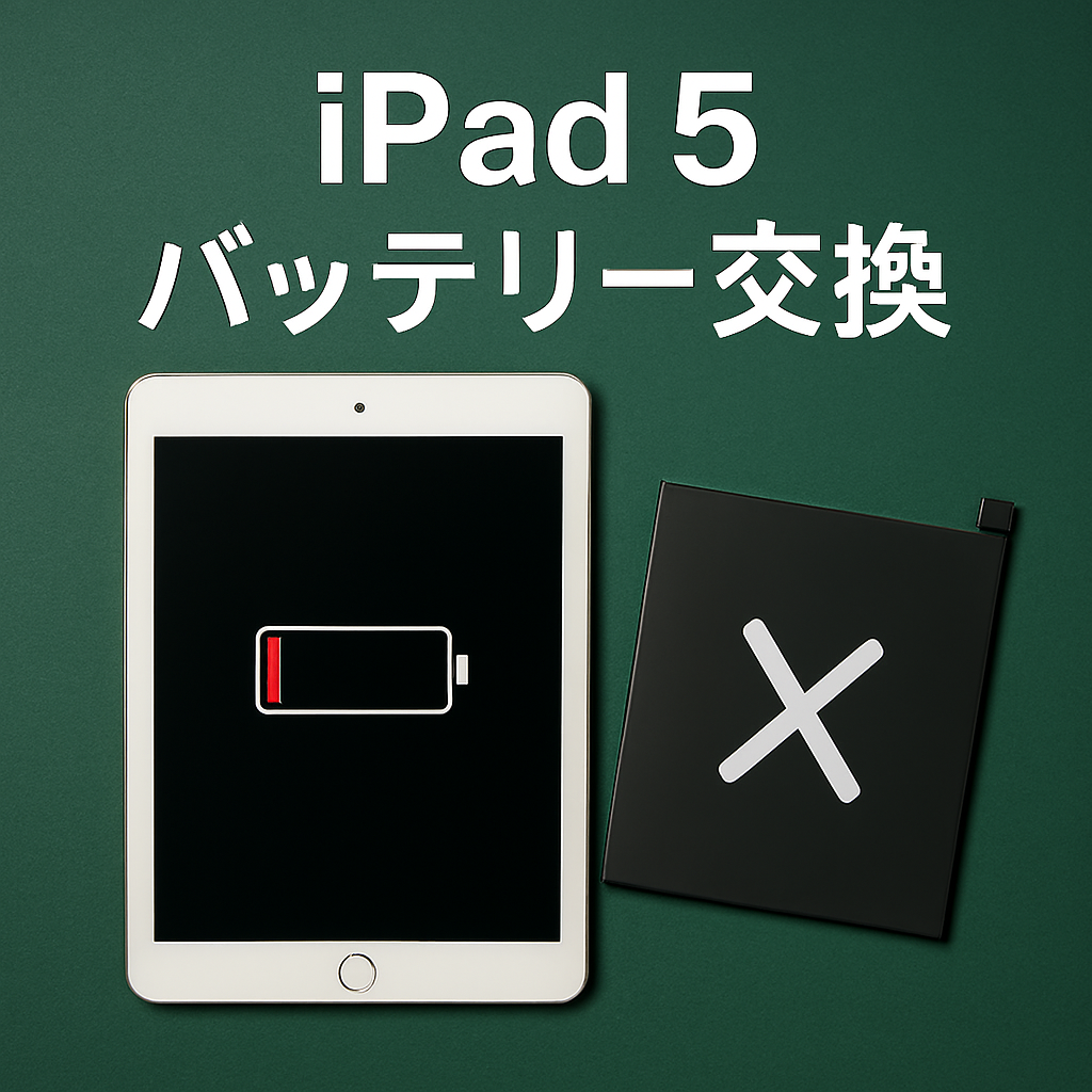 iPad 第5世代（アイパッド5/A1822/A1823）の画面交換は、データそのまま・即日修理対応