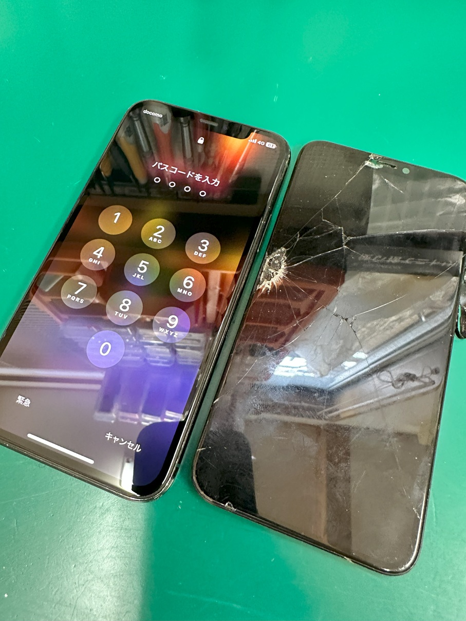 ガラス割れ、タッチ不良、液晶不良のスリーコンボの修理【スマホ修理工房熊谷店】