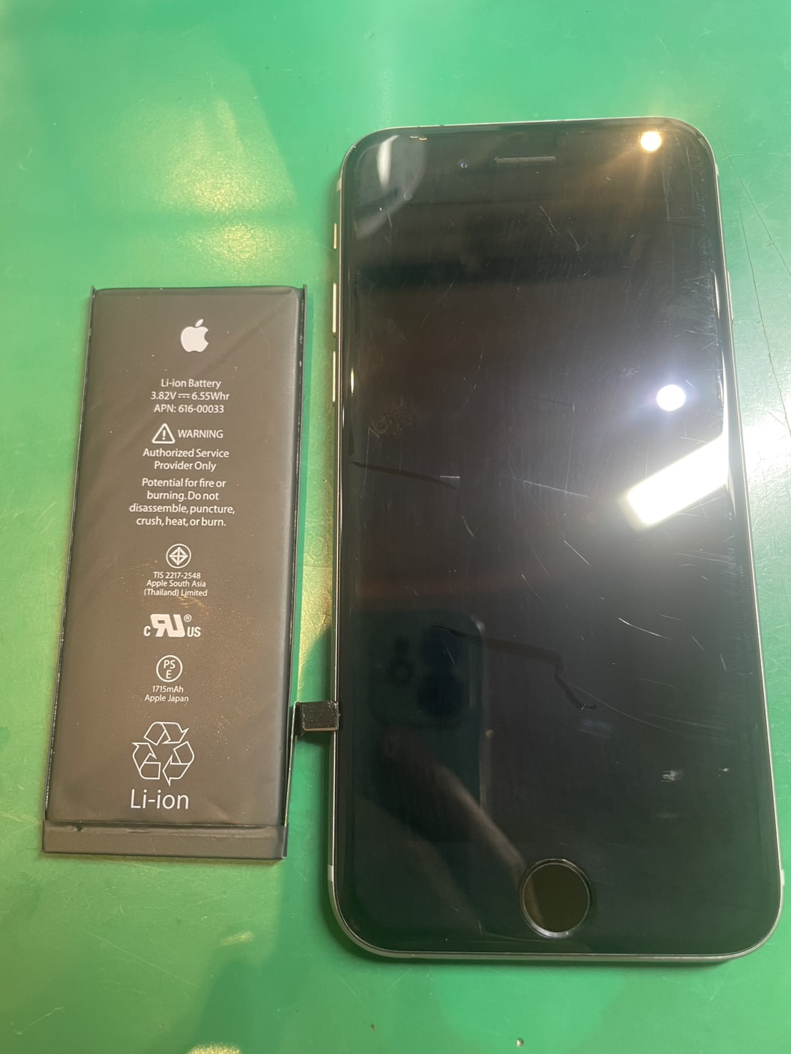 バッテリーの減りが早い！　iPhone 6s　バッテリー交換修理【スマホ修理工房ミーツ国分寺店】