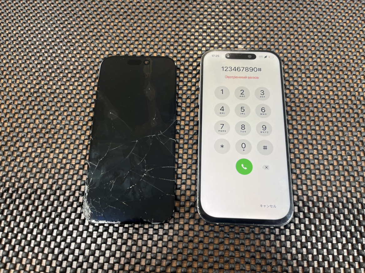 【iPhone 16 Pro 】落として画面が真っ暗になってしまった。。。