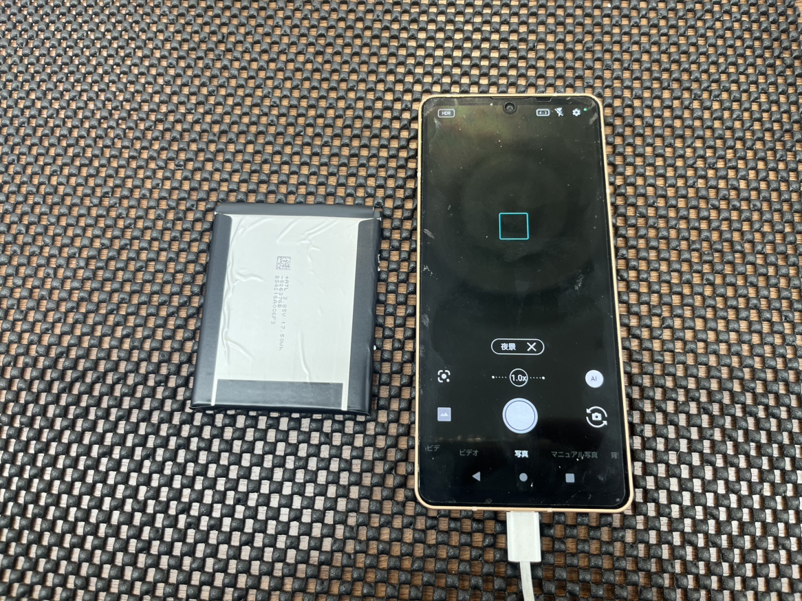 【AQUOS sense6s】　バッテリー交換も即日対応してます！