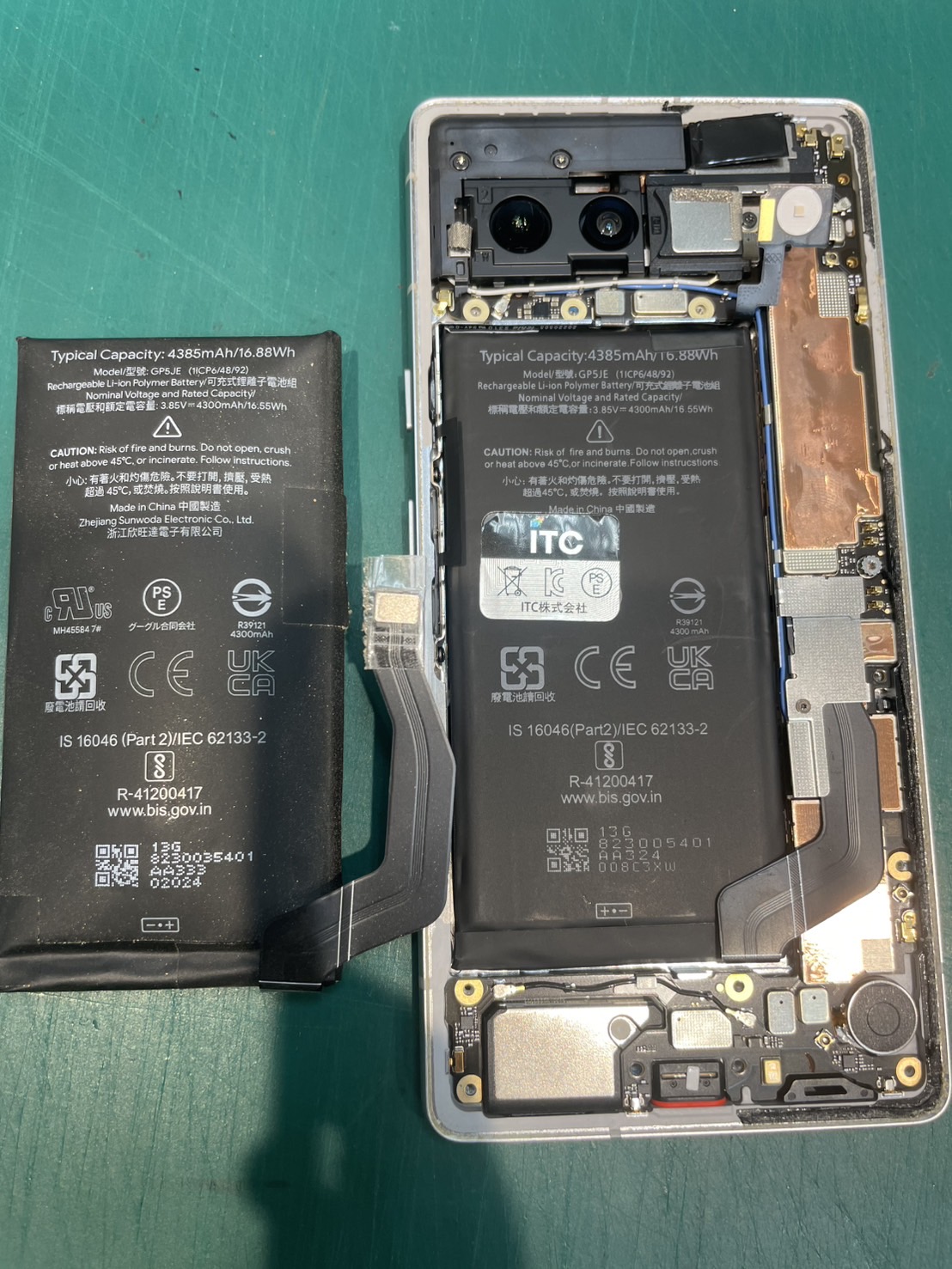 Pixel7a バッテリー交換の修理を承りました-スマホ修理工房浦和パルコ店-