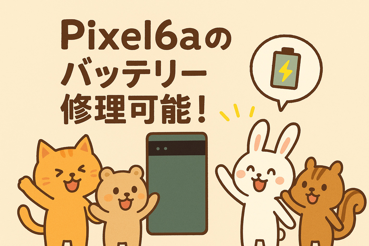 【Pixel6a】最近ご依頼が増えています！🔋当店ならバッテリー交換対応可能！
