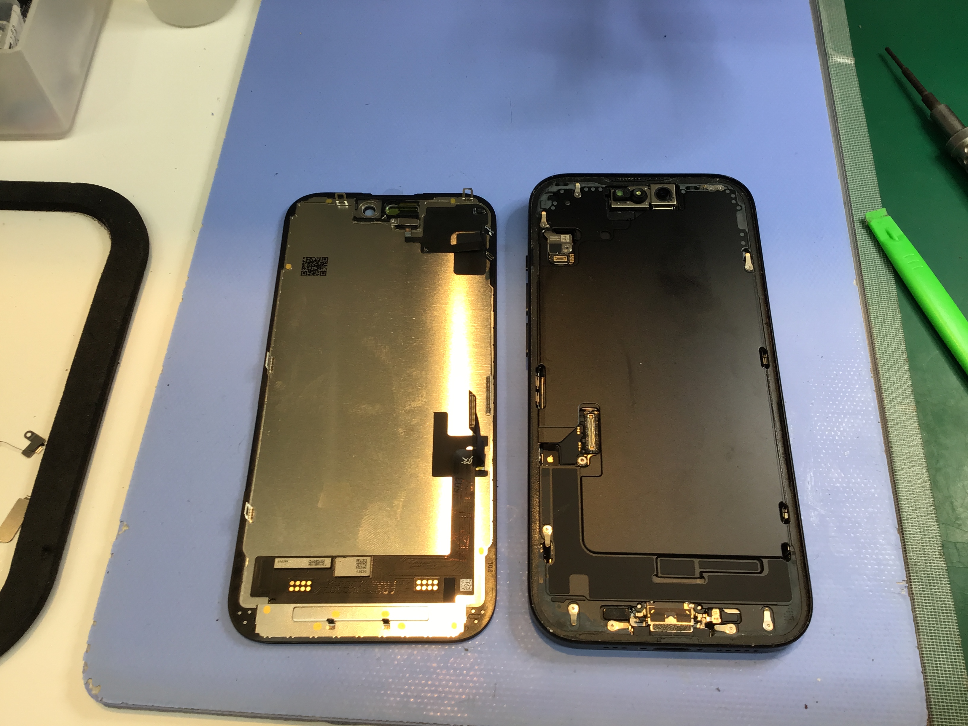 iPhone１５のバッテリー交換は、データそのまま・即日修理のスマホ修理工房京王聖蹟桜ヶ丘ショッピングセンターB館店へ！