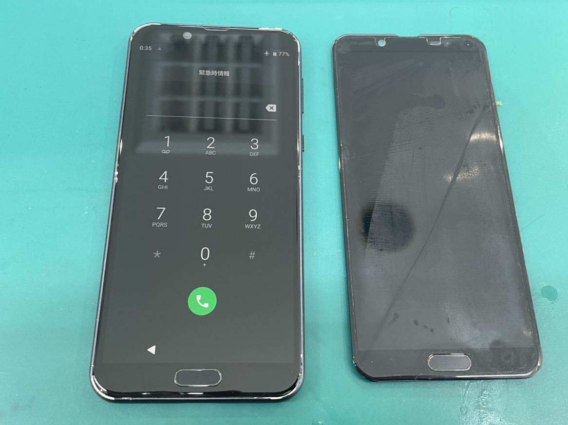 AQUOS sense4 画面交換いたしました。