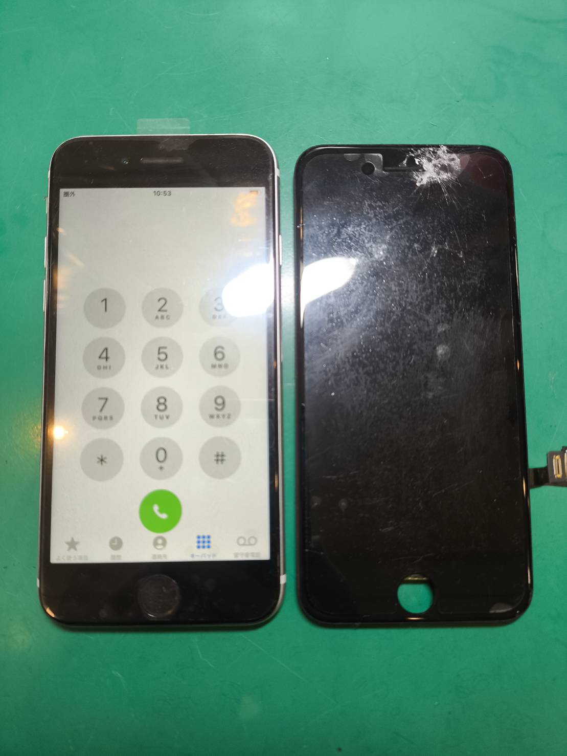 【スマホ修理工房新百合丘オーパ店】iPhoneSE2（アイフォンSE2） 画面割れによる画面交換修理