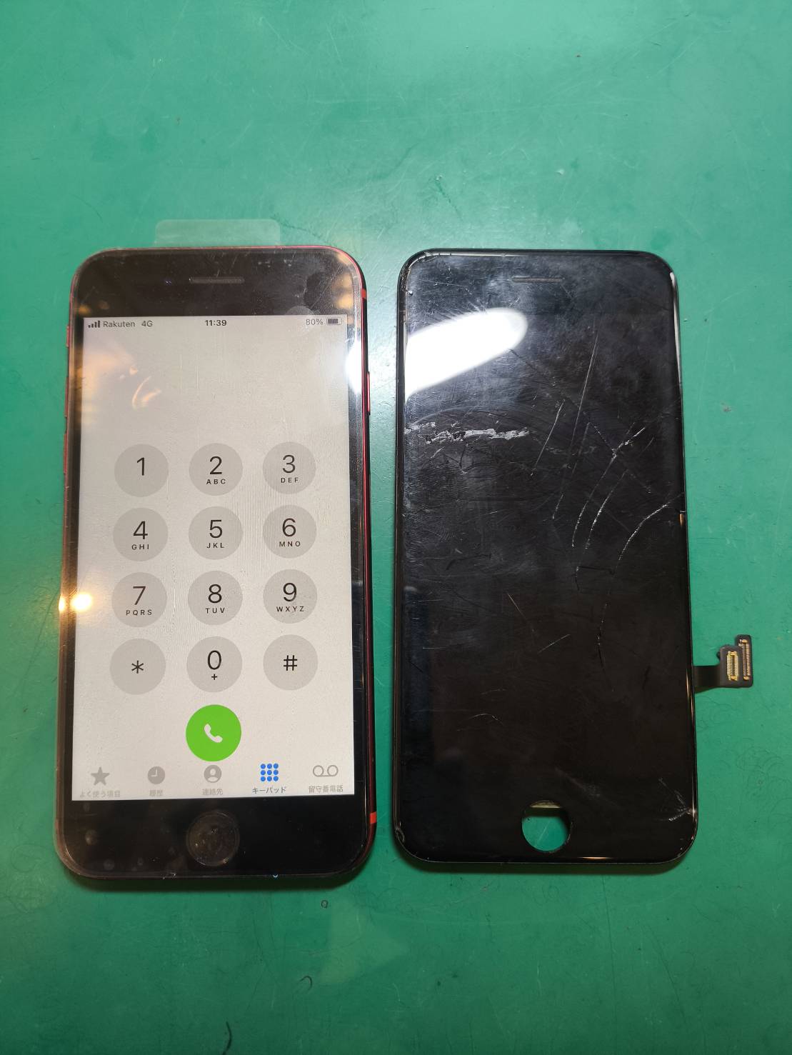【スマホ修理工房新百合丘オーパ店】iPhoneSE2 液晶パネル画面交換修理