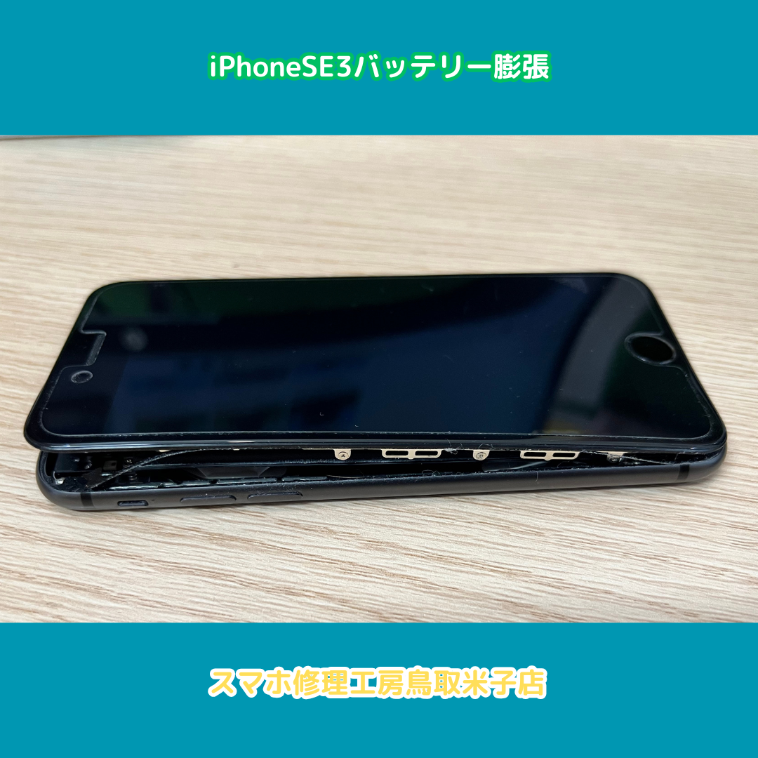iPhoneSE3 バッテリー膨張