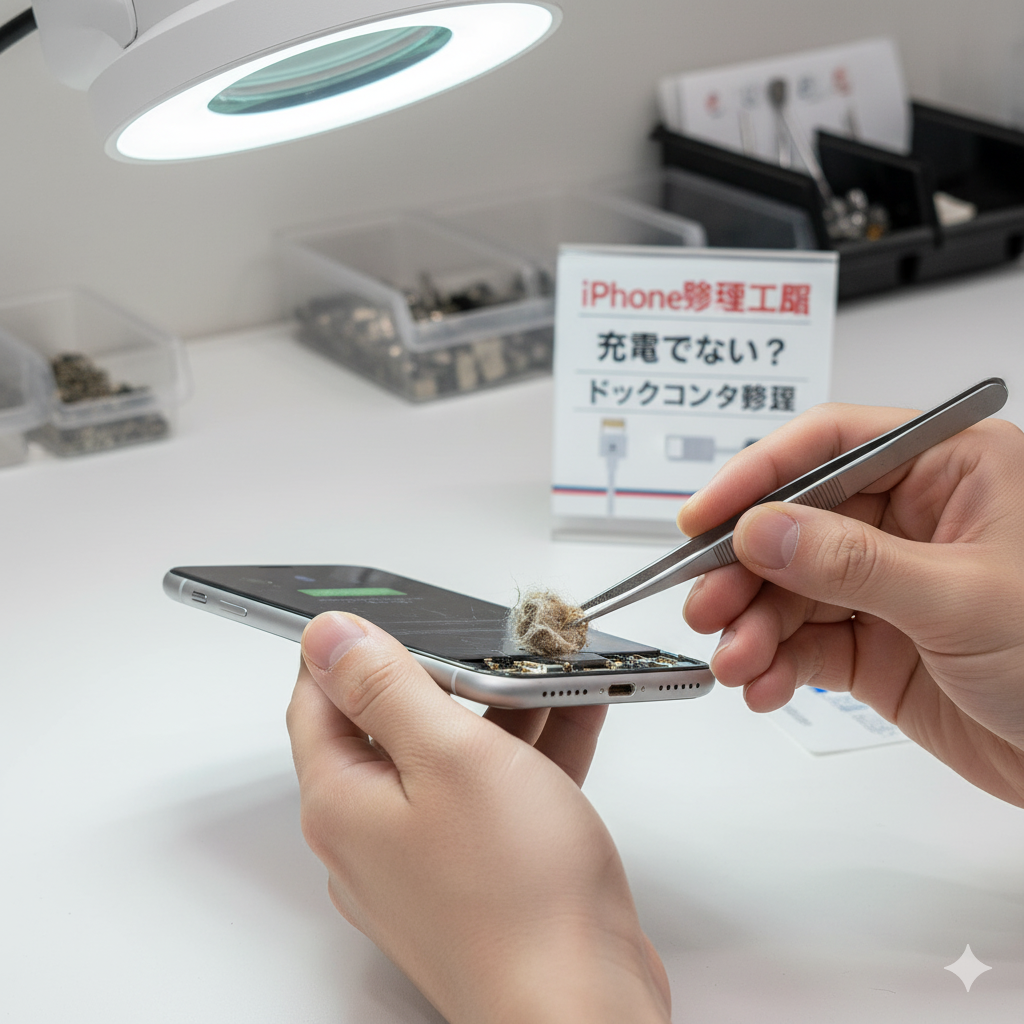 画面割れとバッテリー交換など、複数箇所の同時修理も承ります