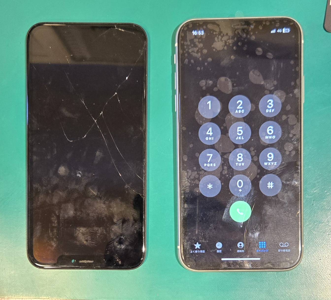 iPhoneXRの画面割れ修理🔧表示トラブルもまとめて解決!【スマホ修理工房 調布パルコ店】