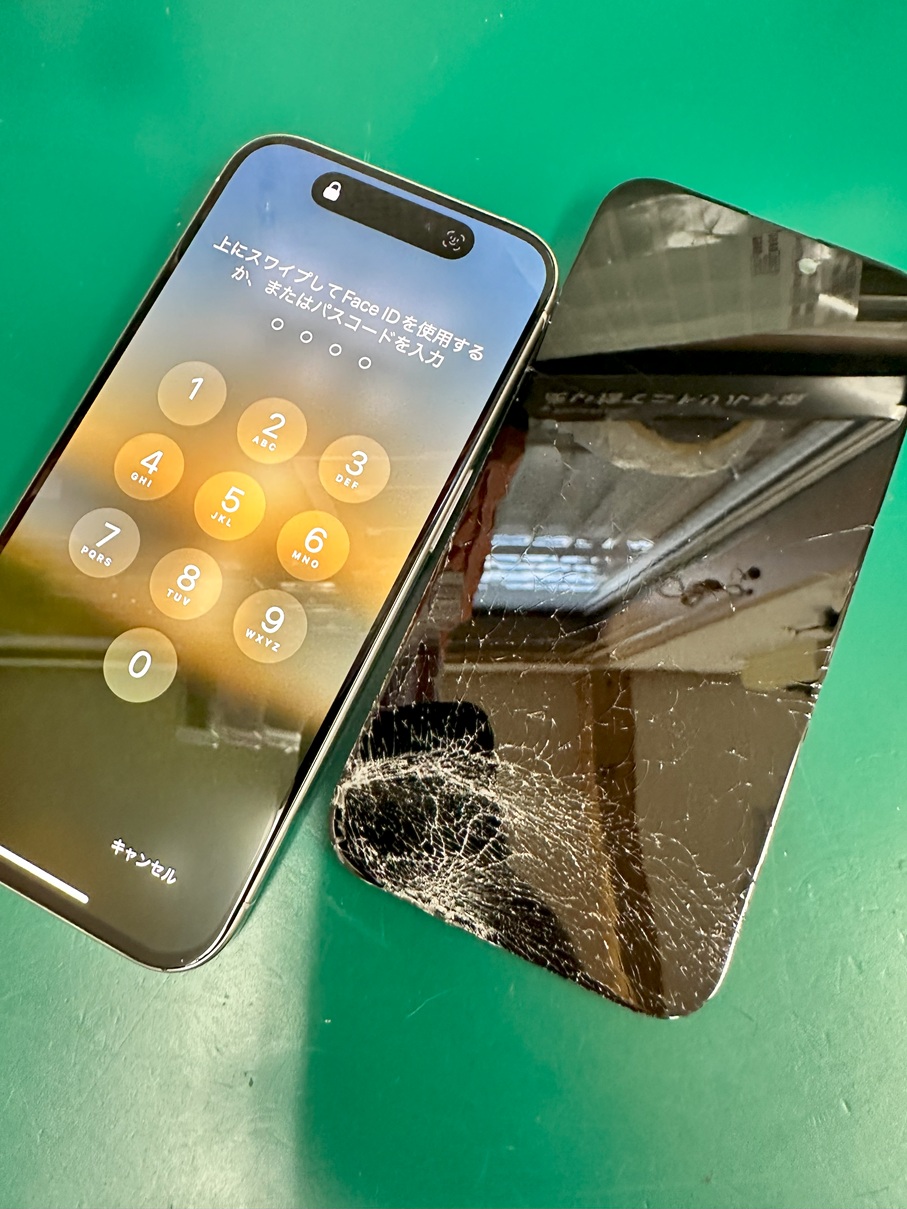 iPhone15Pro画面修理【スマホ修理工房熊谷店】