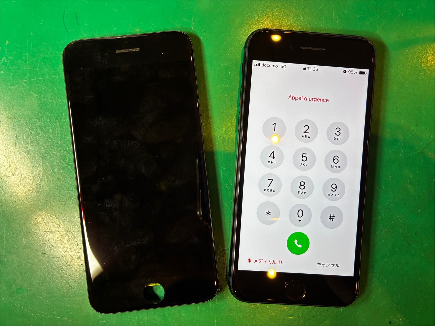 タッチが効かなくなる時がある…　iPhoneSE3　バッテリー交換修理【スマホ修理工房ミーツ国分寺店】