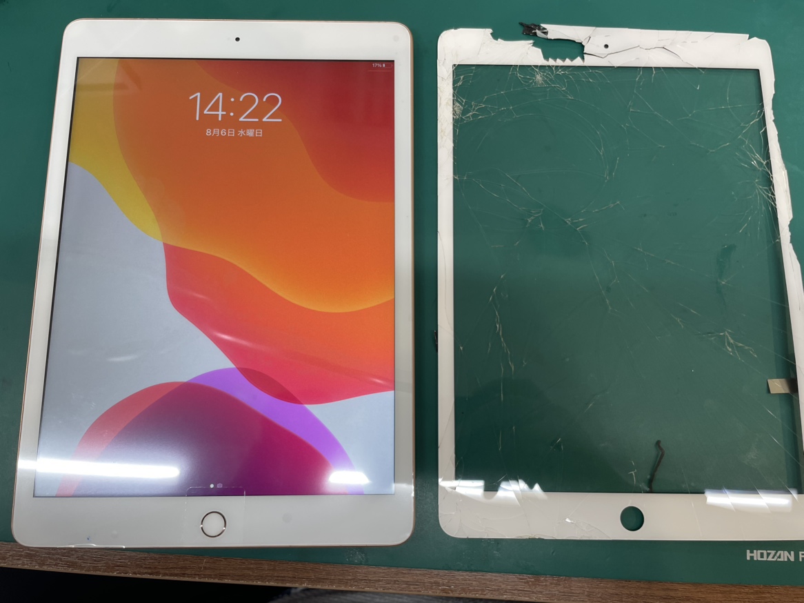 iPad第7世代　ガラス割れ修理