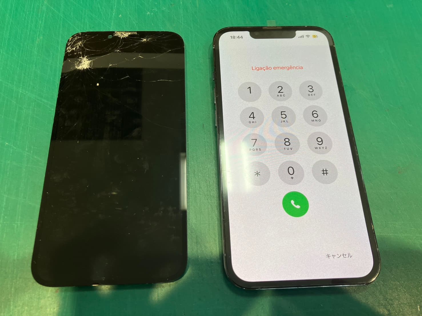 iPhone13の画面が割れてしまった。。。交換作業修理をいたしました　-スマホ修理工房和光市駅北口店-
