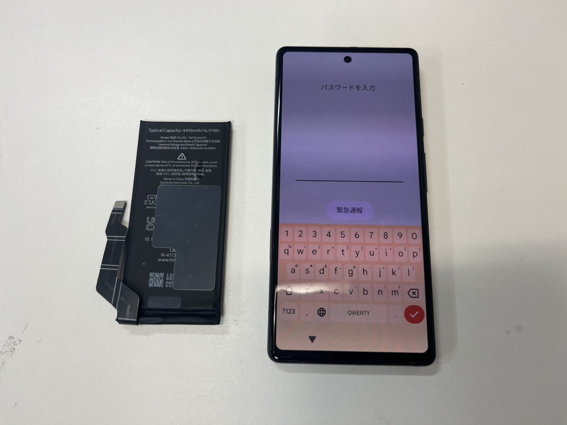 【Google Pixel 6a】のバッテリー交換も対応しております！！