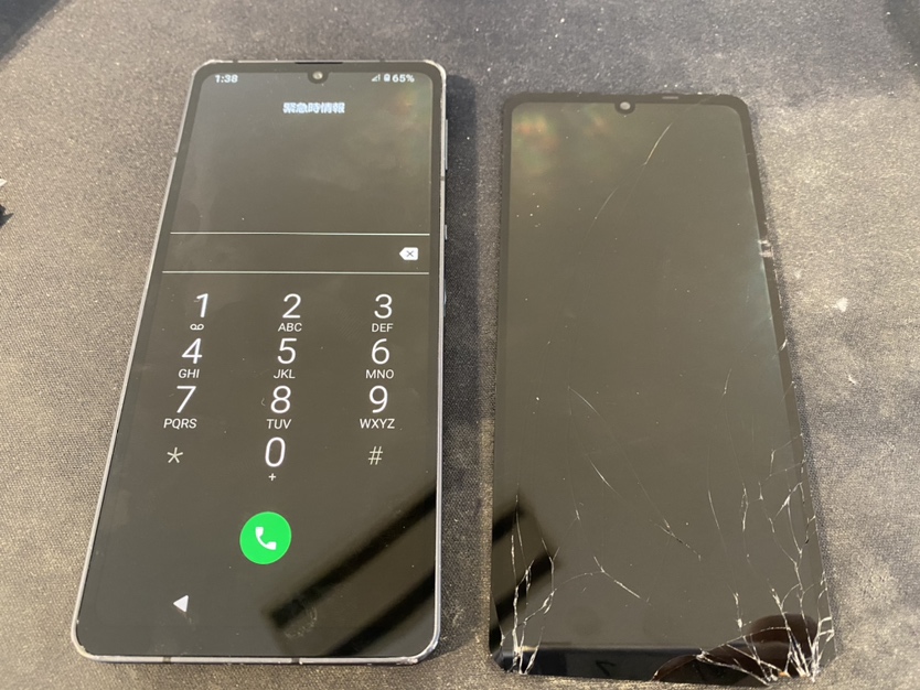 【AQUOS sense6】画面割れも即日改善いたします！