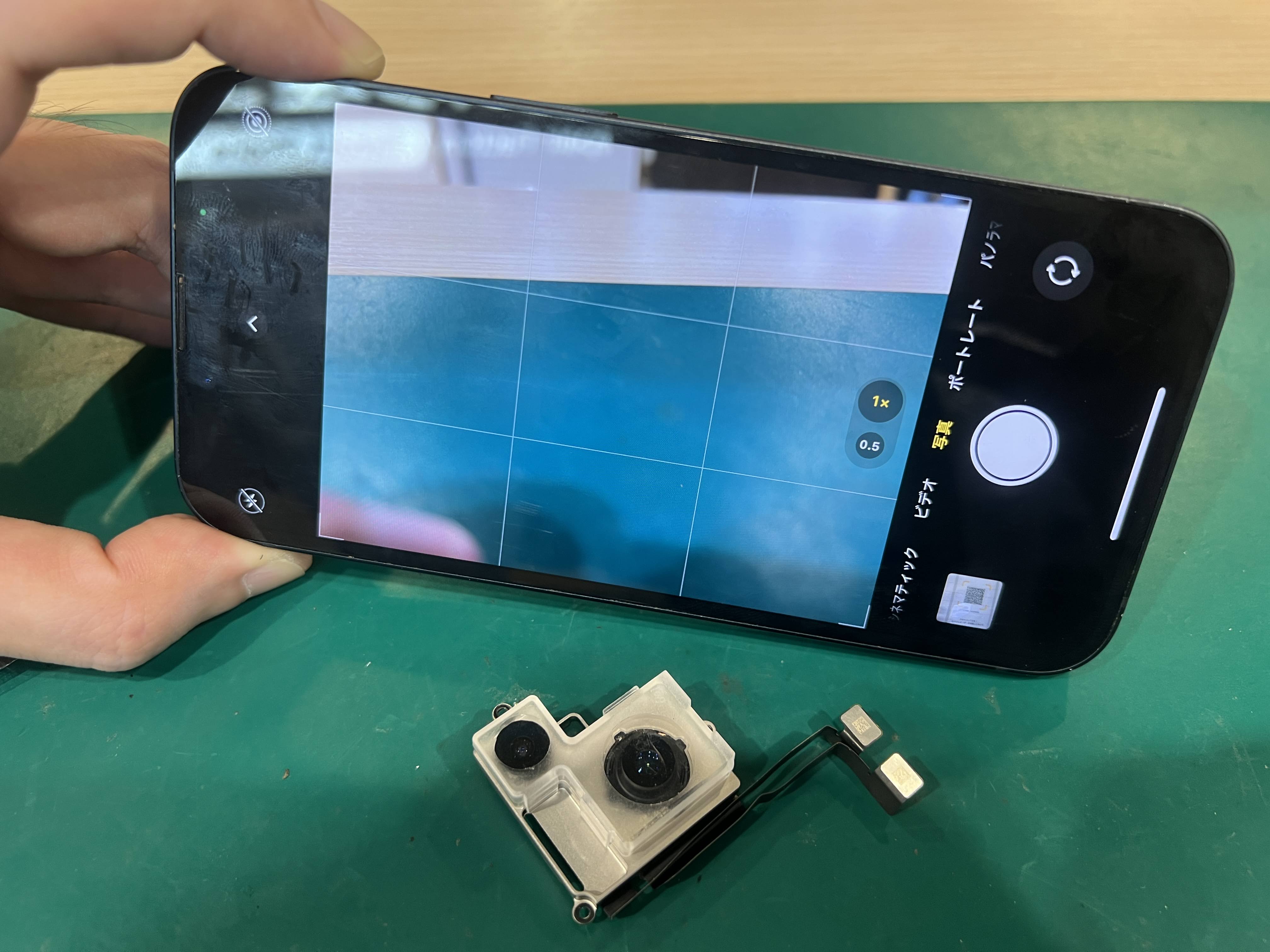 iPhone14（アイフォン）アウトカメラ不具合を修理！【スマホ修理工房ペリエ千葉店】
