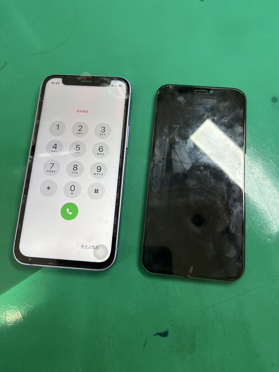 iPhone 12mini(アイフォン)画面割れ、表示不良、タッチ不良につき画面交換【スマホ修理工房大井町店】