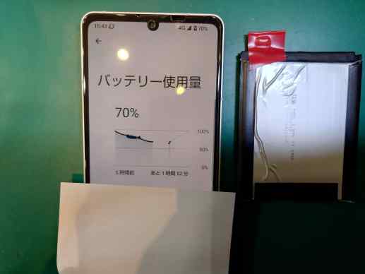 電源が入らなくなってしまったAQUOSsense6sバッテリー交換【スマホ修理工房三鷹店】