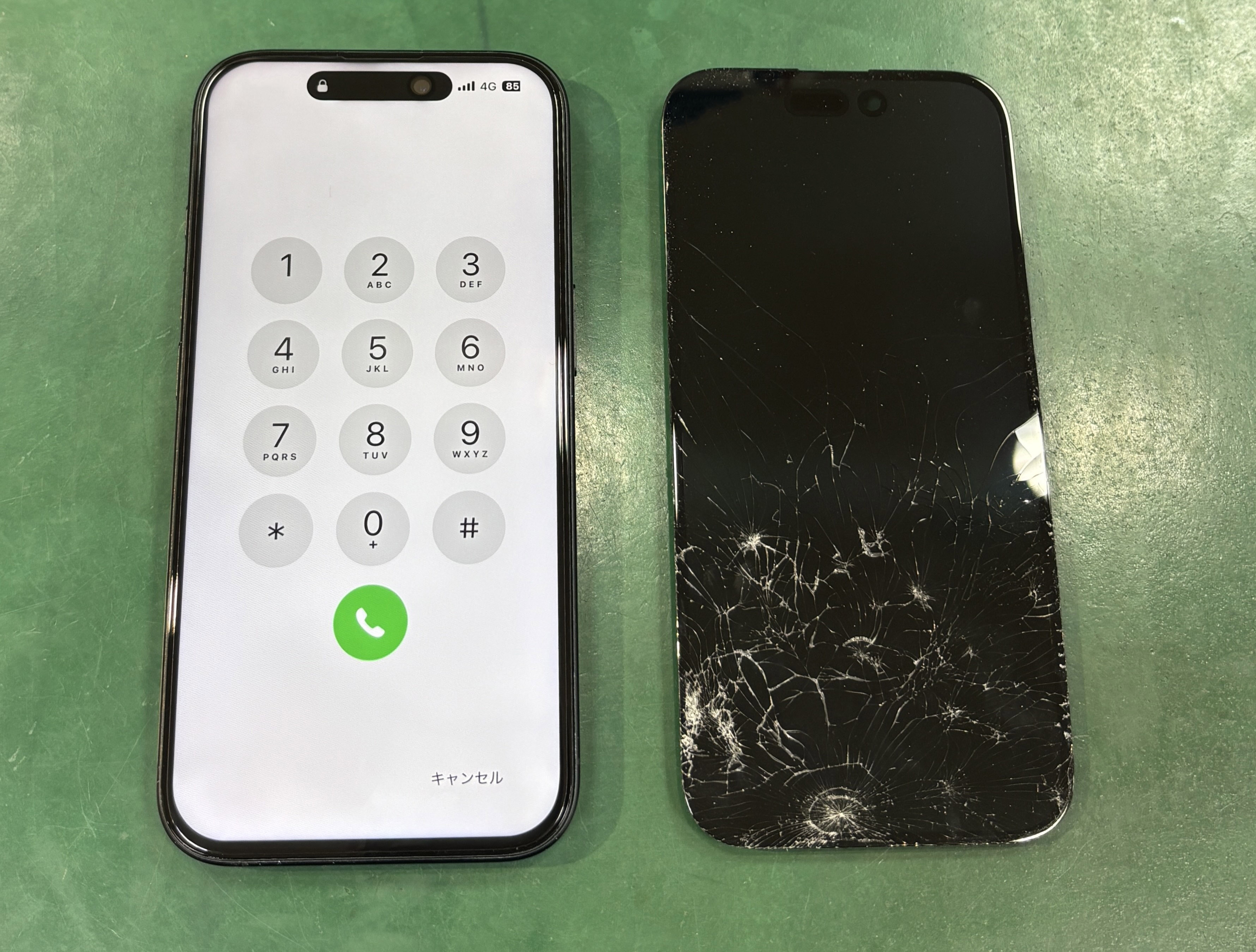 iPhone16、落下で画面割れ📱⚡️
