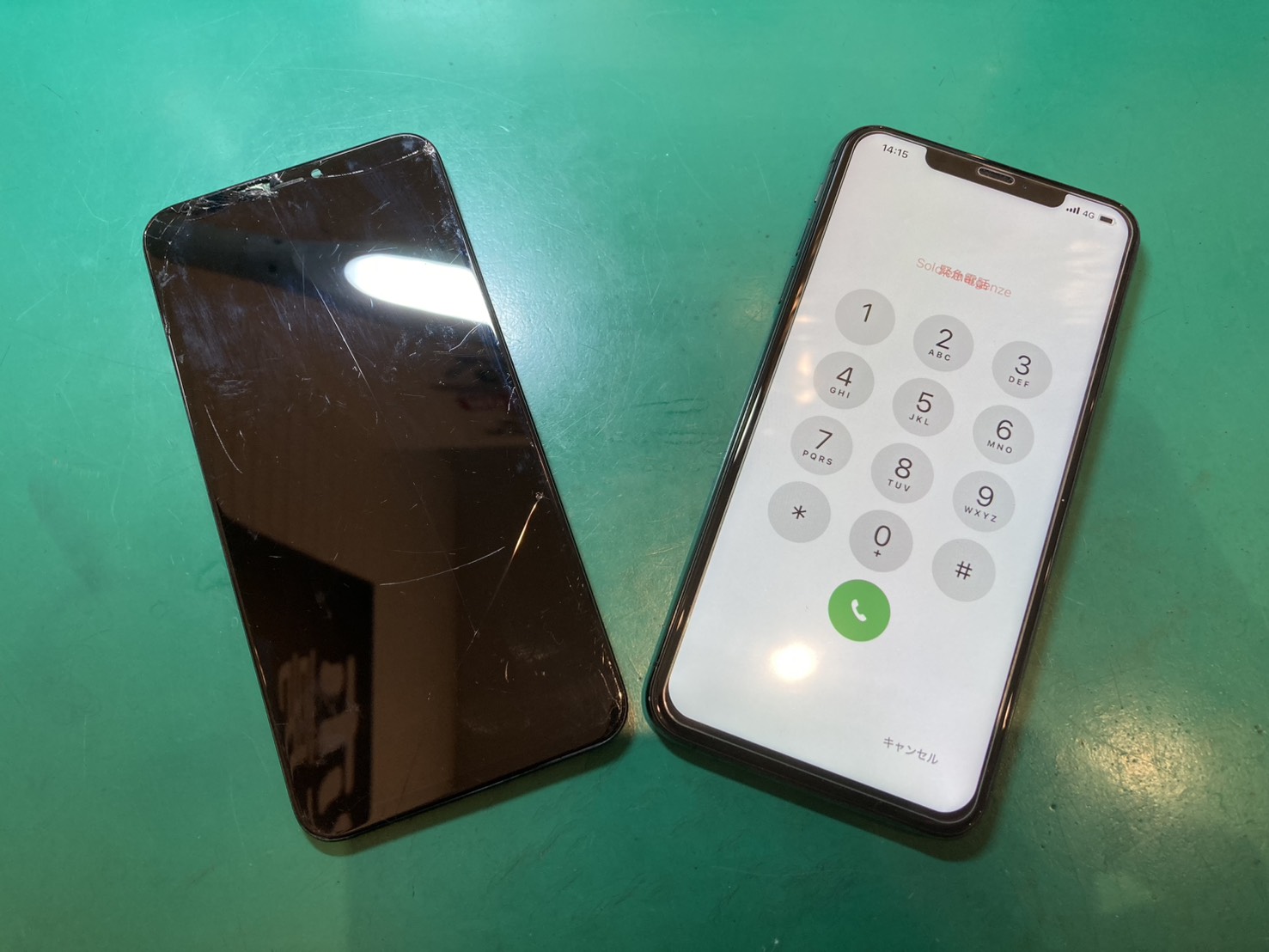 画面割れ・液晶表示不良・タッチ操作不良！！ iPhone Xs Max　液晶パネル交換修理【スマホ修理工房新百合丘オーパ店】