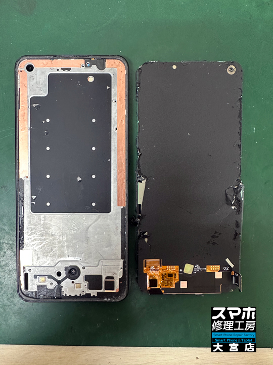 OPPO Reno9A(CPH2523)ガラス割れ液晶不良修理・分解スマホ・ゲーム修理
