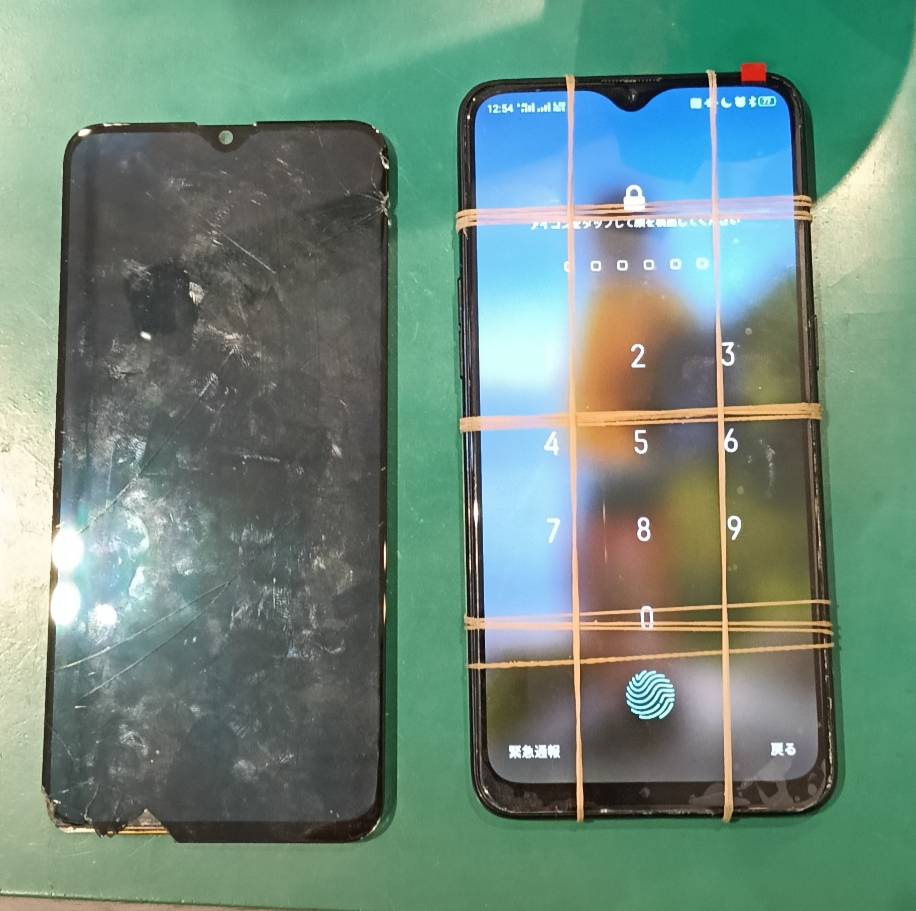 落としてタッチ不良・表示不良が起こってしまった… OPPORenoA 画面交換修理【スマホ修理工房ミーツ国分寺店】