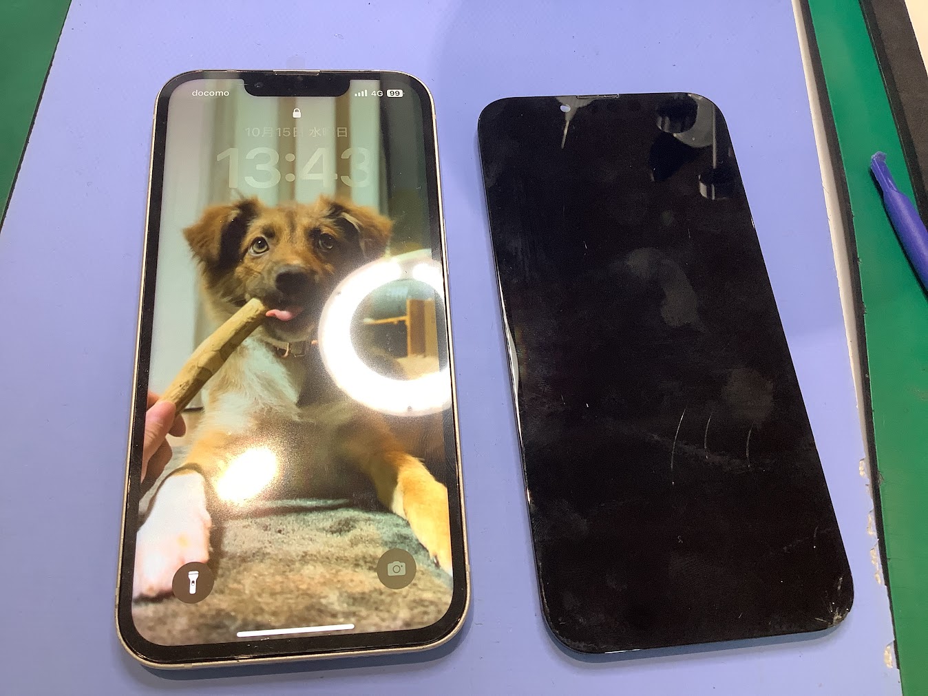 iPhone13の液晶画面交換ならデータをそのまま・最短即日修理のスマホ修理工房イーアス高尾店にご相談ください！