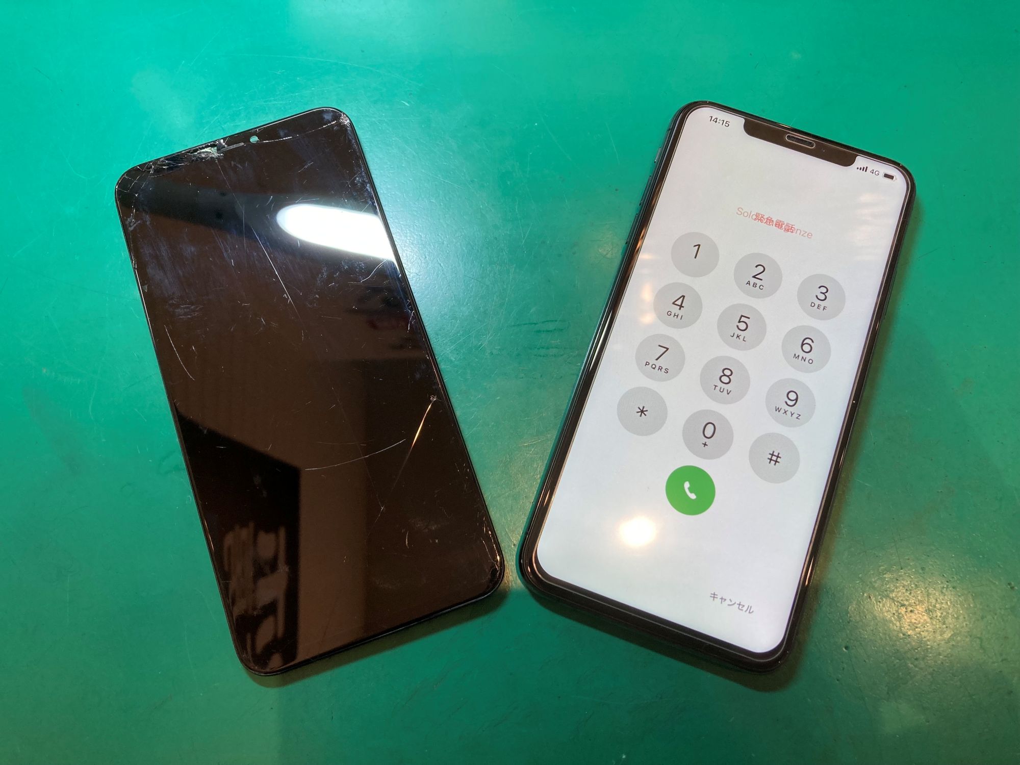 iPhone XS Maxの画面割れ・表示不良を修理しました！【スマホ修理工房 調布パルコ店】