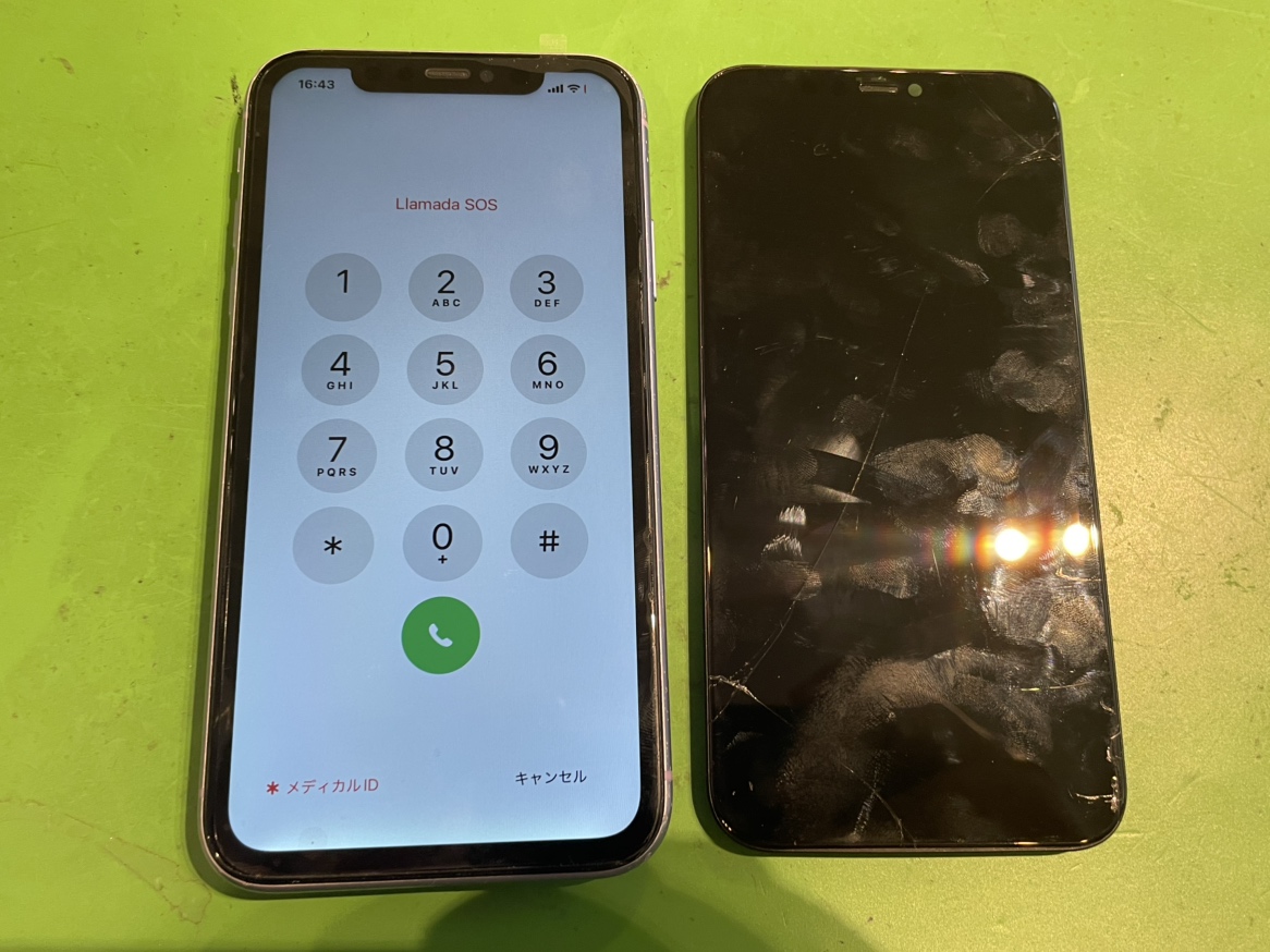iPhone11　液晶画面交換修理