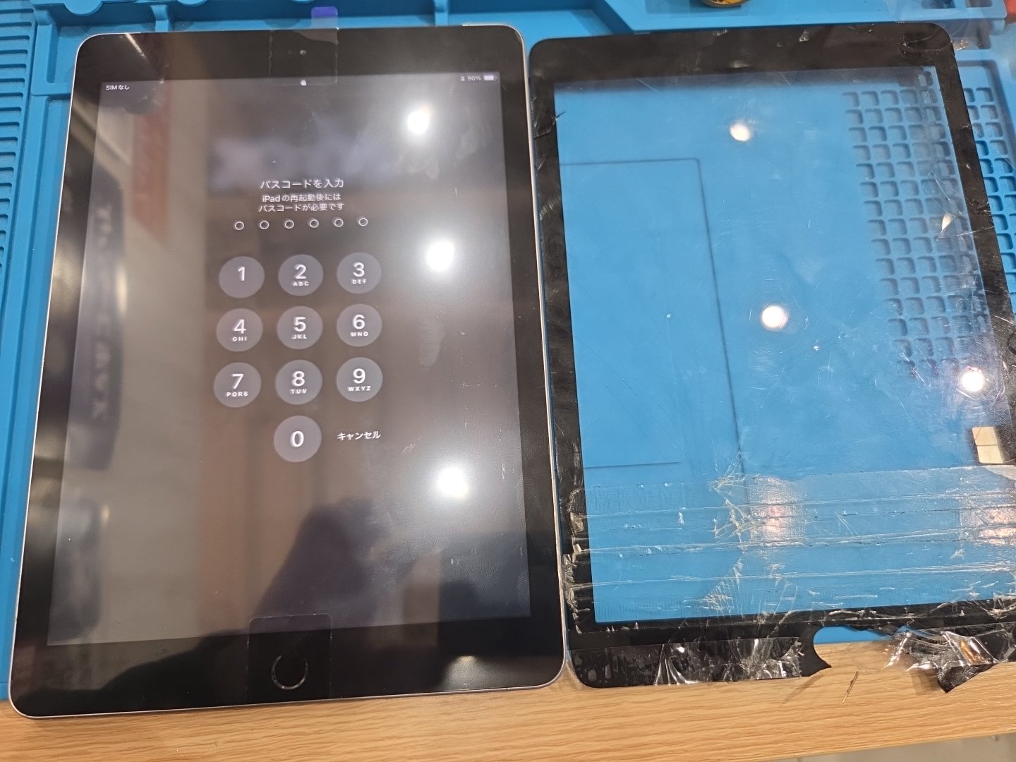 画面が割れてしまった!?ipad6(アイパット6) のガラス交換なら「スマホ修理工房 池袋P'パルコ本店」へお越しください!
