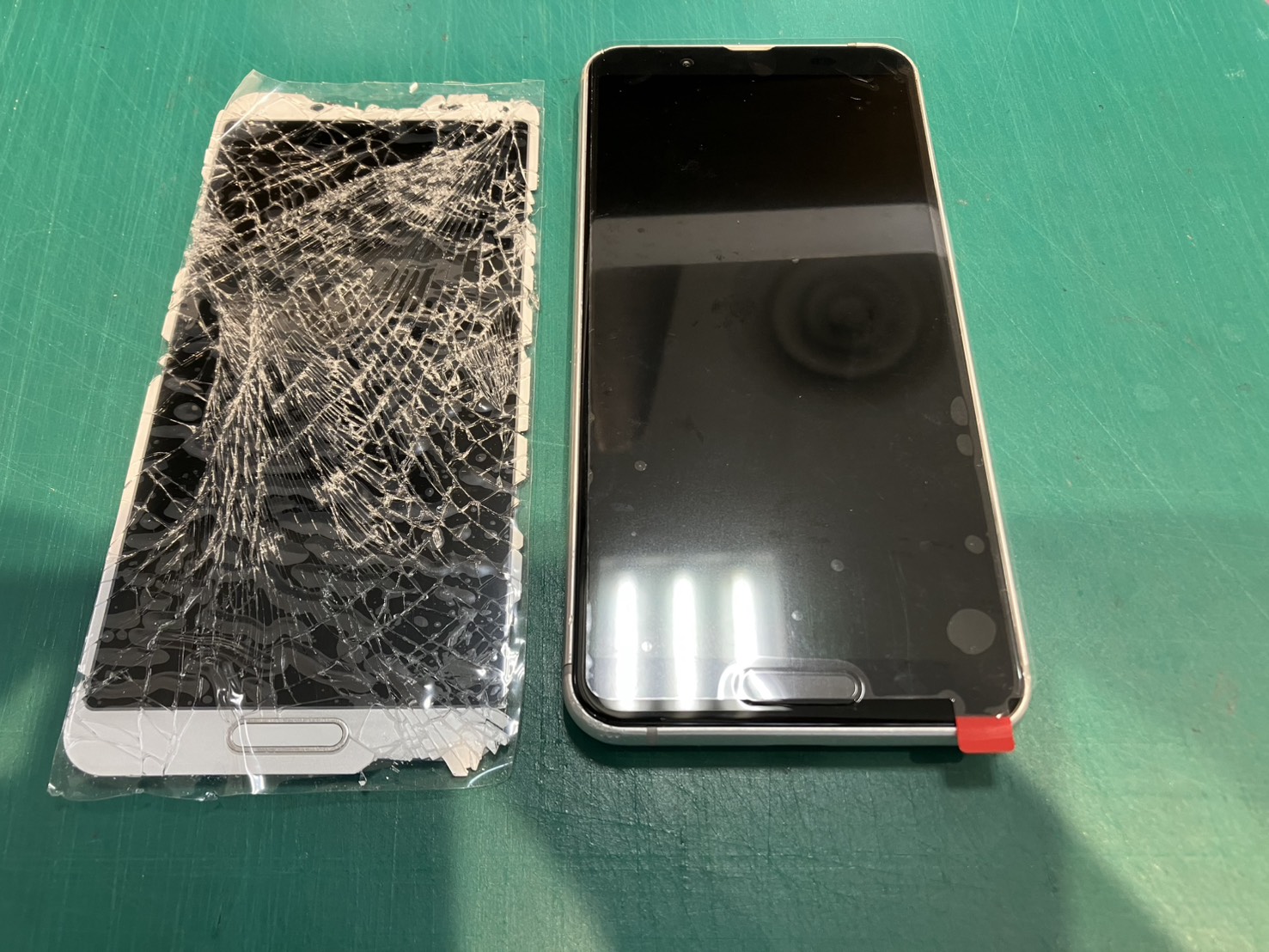 AQUOS sense3の画面が割れてしまったので交換対応をさせていただきました -スマホ修理工房浦和パルコ店-