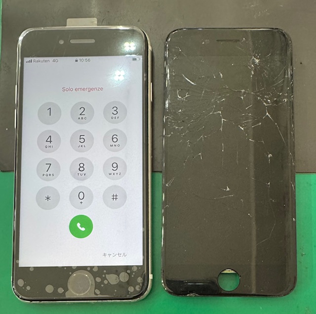 🔧📱iPhoneSE2(アイフォン第2世代)画面割れ・液晶漏れ・液晶割れ修理📱🔧