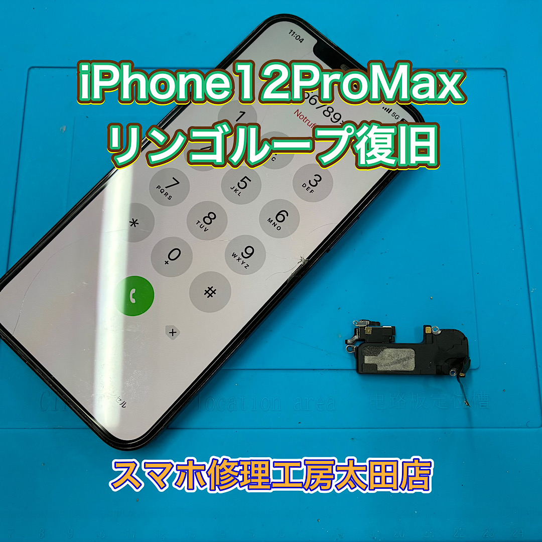 【iPhone12ProMax（アイフォン12プロマックス)】リンゴループのトラブルなら『スマホ修理工房太田店』へ！