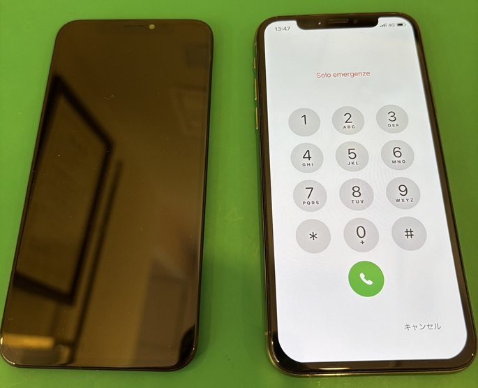 🔧📱iPhoneXs(アイフォンXs)画面割れ・液晶漏れ・液晶割れ修理📱🔧