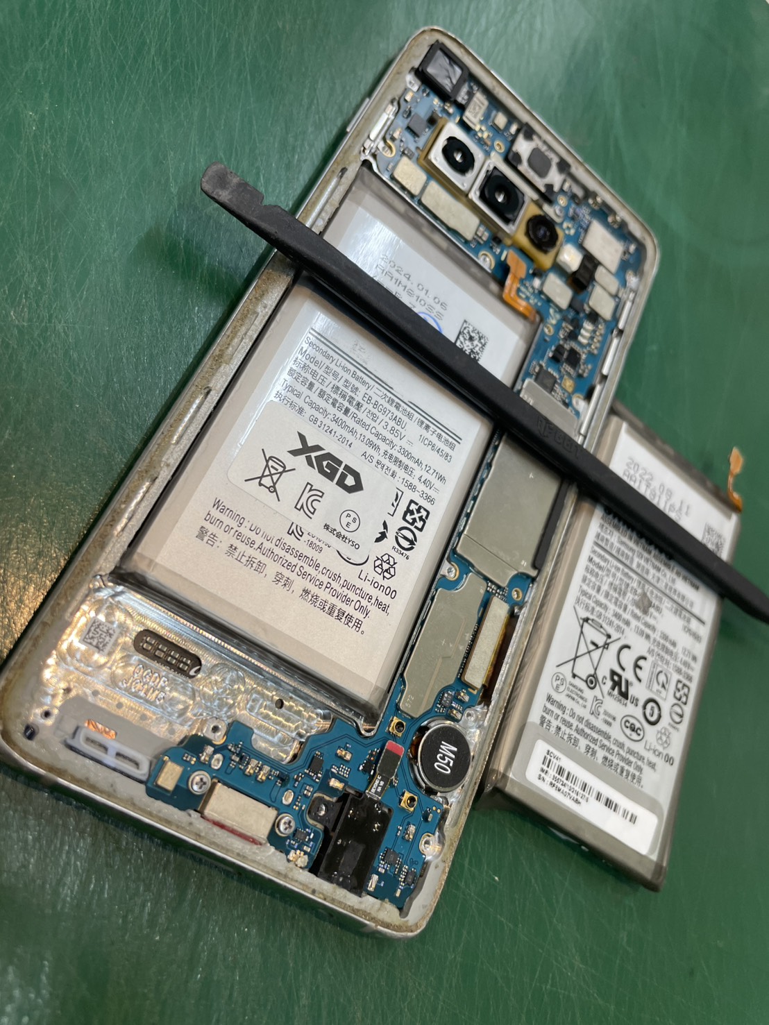 galaxyS10のバッテリー交換の修理を承りました